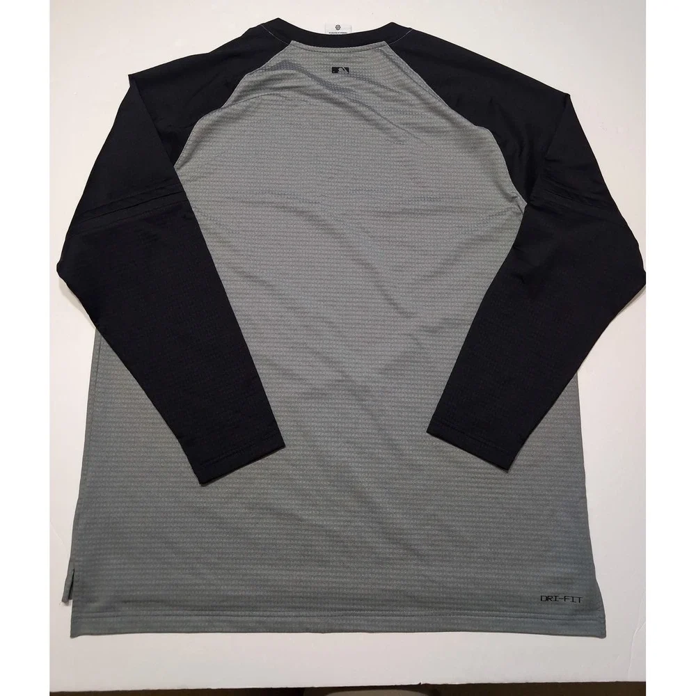NIKE Detroit Tigers Long Sleeve Thermal Shirt MLB Team Issue XXL Waffle Knit